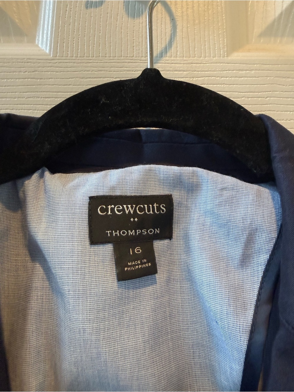 Crewcuts Navy Blue Two-Button Sport Coat - Picture 2 of 4